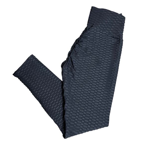 Anti Cellulite Scrunch Butt Black Leggings - Picture 1 of 4